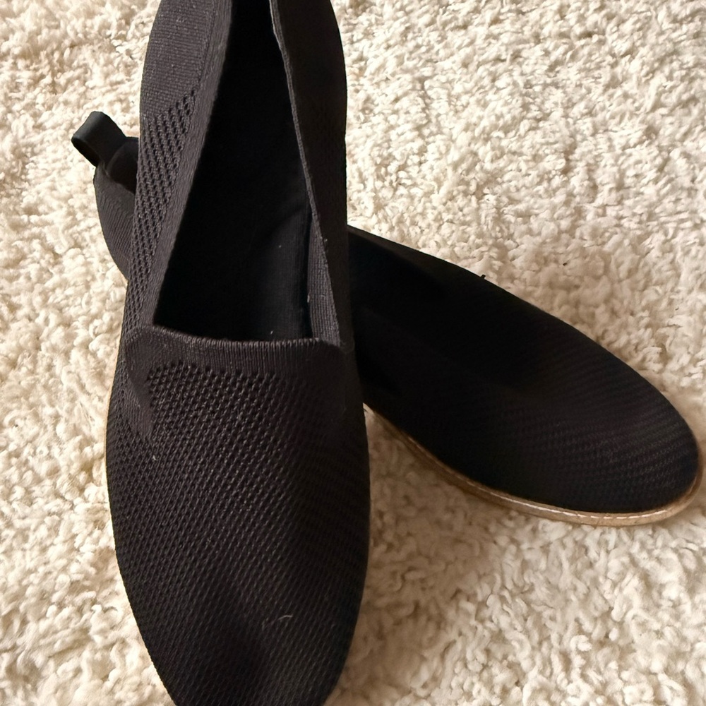 Me Too Black Flats